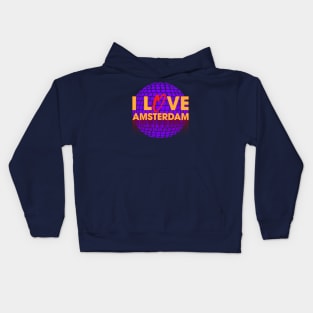 I Love Disco Amsterdam Kids Hoodie